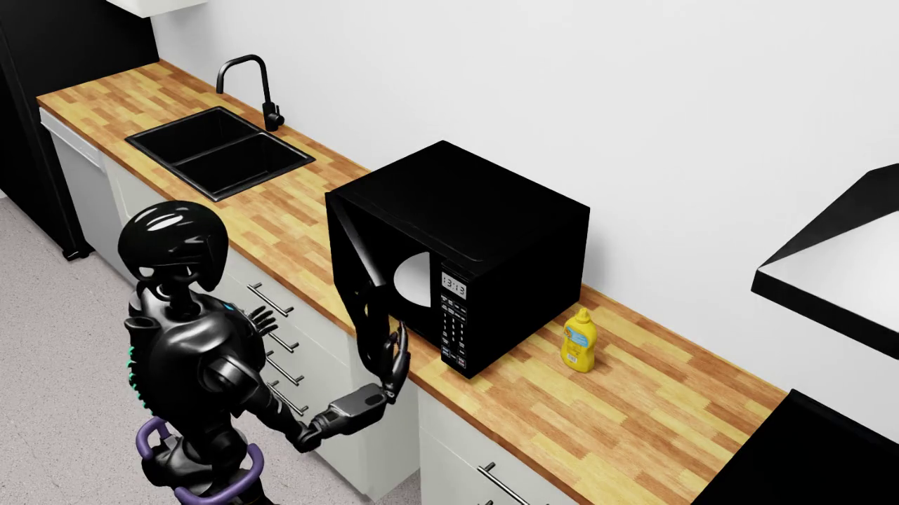 IsaacLab Arena - GR1 Microwave Environment